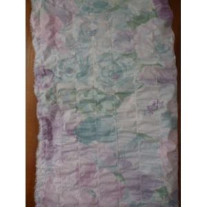 Voilage Bleu Blanc Rose À Fleurs 1,20 Hauteur X 0,65. - Occasion