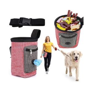 Pochette Polyvalente Pour Friandises Et Dressage De Chiens - Durable, Spacieuse, Avec Poches Et Ceinture R&eacute;glable Pour Petits Et Grands Chiens - Occasion
