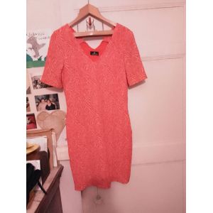 Robe A Motifs Rouges/ Blancs 38 M One Step. - Occasion