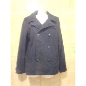 Manteau Type Caban Noir Avec Poches, H&m, Pour Garçon Ou Fille, T. 14 Ans (164 Cm) - Occasion
