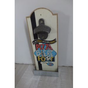 D&eacute;capsuleur Mural Humoristique Support Bois - Occasion