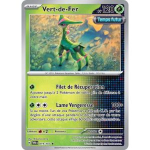 Carte Pok&eacute;mon - Vert-De-Fer - 019/167 - Holo-Rare - Mascarade Cr&eacute;pusculaire Sous Sleeve - Choupine50 - Occasion