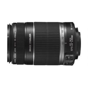 Objectif Canon EF-S - Fonction Zoom - 55 mm - 250 mm - f/4.0-5.6 IS II - Canon EF/EF-S - pour EOS 100, 60, 650, 70, 700, Kiss X7, Kiss X7i, Rebel SL1, Rebel T3, Rebel T4i, Rebel T5i - Occasion