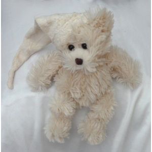 Doudou Peluche Ours Ecru Bonnet De Nuit Bukowski - Occasion