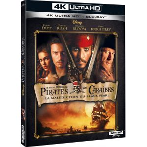 Pirates Des Cara&iuml;bes : La Mal&eacute;diction Du Black Pearl - 4k Ultra Hd + Blu-Ray - Occasion