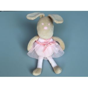 Doudou Lapin Beige Tutu Rose Corolle - Occasion