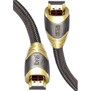 IBRA 10M Luxury Cble HDMI Cble tr&egrave;s Haute Vitesse 18 GB/s HDMI 2.0b Supporte 4K60Hz, Fire Fire,Ethernet,Retour Audio,Vid&eacute;o UHD - Occasion