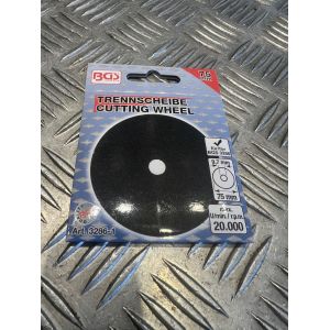 disque a tron&ccedil;onner &Oslash; 75mm 1.8 x 9,7mm meuleuse pneumatique disqueuse bgs - Occasion