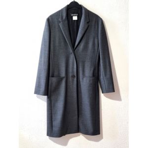 Manteau Claudie Pierlot Taille 1/36 Gris Laine Tbe - Occasion