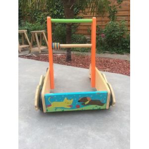 Chariot De Marche En Bois / Trotteur Toysrus - Occasion