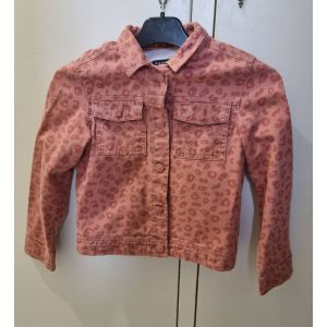 Veste En Jean Fille Rose Motif L&eacute;opard Kiabi Taille 8 Ans - Occasion