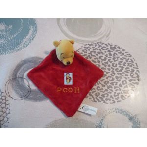 Doudou Plat Winnie Rouge Imprimé Pooh Père Noël Disney Nicotoy Simba Dickie - Occasion
