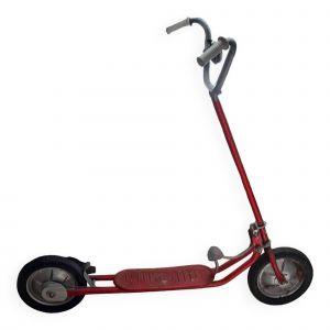 Trotinette ancienne a pedale vintage rouge - Occasion