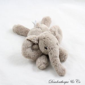 Mini Doudou &Eacute;l&eacute;phant Jellycat London Tiny Smudge Taupe Tout Doux 23 Cm - Occasion
