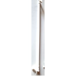 Tringle À Rideaux Extensible À Fixation Par Pression Presto Basic - Métal Blanc - De 45-60cm - Tube En Acier Profilé - Embout En Alliage -Pose Sans Vis Et Sans Perçage - Repositionnable - Occasion