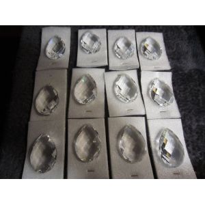 Lot De 12 Pampilles En Verre Ou Cristal,Lustre,Luminaire - Occasion