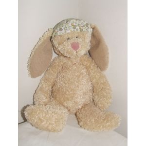 Lapin Sia Doudou Peluche Casquette Fleurs - Occasion