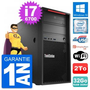 PC Tour Lenovo ThinkStation P320 i7-6700 RAM 32Go Disque Dur 2To Windows 10 Wifi - Occasion
