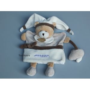 Doudou et Compagnie ours marionnette beige blanc marron Graine de doudou - Occasion