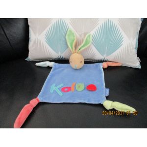 Doudou Plat Lapin Bleu Kaloo - Occasion