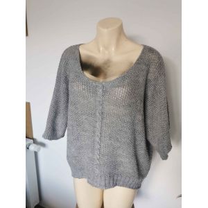 Pull Over Maille Casual Made In Italy Over Size D&eacute;structur&eacute; Large - Occasion