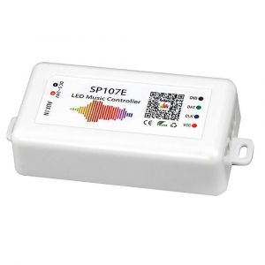 SP107E Contr&ocirc;leur LED Bluetooth Smart APP WS2811 / 2812B Bande lumineuse Gradation LED Contr&ocirc;leur de musique - Occasion
