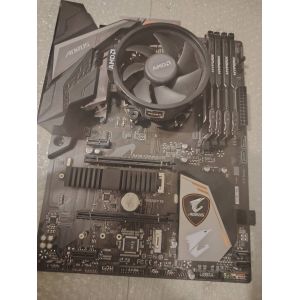 Kit Ryzen 5 2600 + Aorus B450 Elite + 16Go HyperX DDR4 &iquest; Fonctionne parfaitement - Occasion