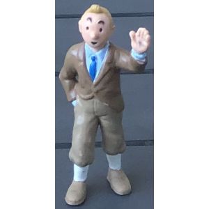 Figurine Tintin Main Lev&eacute; Bully, Herg&eacute;, Bd, Bande Dessin&eacute;e - Occasion