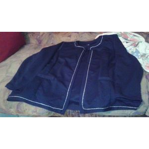 Gilet Bleu Marine Claire Neuville T58-60 .. - Occasion