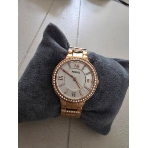 Montre Or Rose Femme Fossil. - Occasion