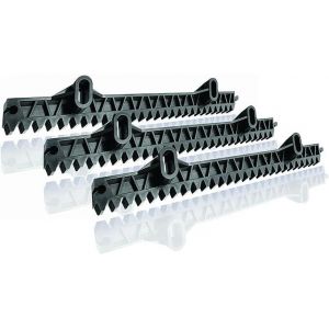 Somfy 2400501 - Mètre de crémaillère supplémentaire (3 x 33 cm) pour portail coulissant - Compatible avec les moteurs Freevia et Slidymoove - Fabriqué en France, Gris - Occasion