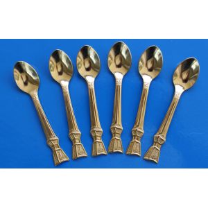 6 Cuill&egrave;res &Agrave; Moka (Caf&eacute; Expresso) Dor&eacute;es Fabriqu&eacute;es Au Japon - Occasion