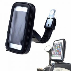 Moto Housse Support Rétroviseur Montage Étanche Coque Etui Pour 5'' Téléphone Smartphone Gps Reda7 - Occasion