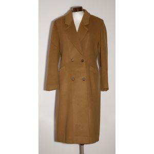 Manteau Femme Laine Et Cachemire Couleur Camel - Occasion