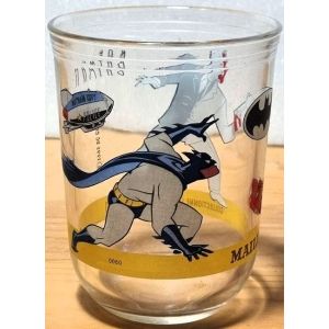 Verre À Moutarde " Maille " Batman Vs Double-Face ( 1995, Dc / D.C. Comics ) - Occasion