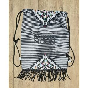Sac de plage piscine sac à dos BANANA MOON rayé noir et blanc femme à franges - Envoi très RAPIDE et SOIGNE. - Occasion
