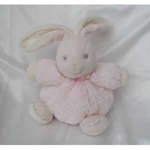 Doudou Peluche Lapin Rose Fourrure Kaloo - Occasion
