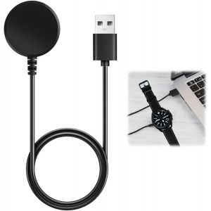 Chargeur Montre Compatible Avec Samsung Galaxy Watch 7/Watch Fe/Ultra/6/6 Classic/5/5 Pro/4/3/Active 2/1,Station De Charge Magn&eacute;tique Avec C&acirc;ble De Chargement Usb 100Cm,Noir - Occasion