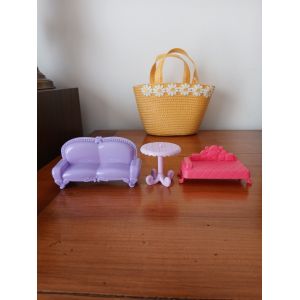 Jouets miniatures/maison poup&eacute;e: Canap&eacute;, Sofa & Gu&eacute;ridon - Occasion