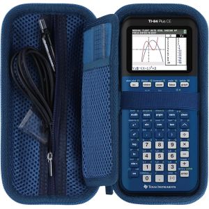 Dur &Eacute;tui de Protection pour TI-NSPIRE CX II-T/TI-Nspire CX CAS/TI-84 Plus CE-T/TI-84 Plus CE/TI-89 Titanium Calculatrice Graphique (Bleu fonc&eacute;) - Occasion