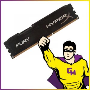 8Go RAM DDR3 HyperX FURY HX316C10FBK2/16 DIMM 1600 Mhz M&eacute;moire PC - Occasion