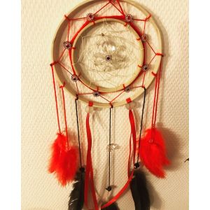 Attrape r&ecirc;ves rouge et noir - Occasion