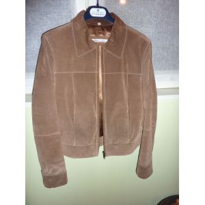 Blouson Veste Courte En Croute De Porc Gold T36 - Occasion