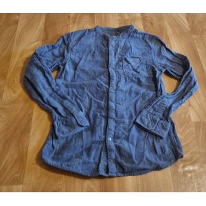 Chemise Bleu Marine À Carreaux Lil Dude Vintage Taille 10ans - Occasion