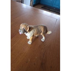 Animal Plastique. Chien Saint Bernard Bullyland - Occasion