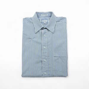 Reconditionné - Chemise Yves St Laurent Homme À Rayures - Taille M - Homme - Bleu - Occasion