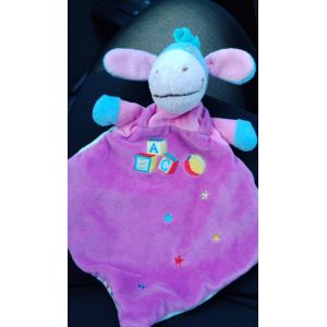 doudou bourriquet plat violet abc - Occasion