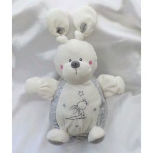 Doudou Peluche Lapin Musical Blanc Et Gris Etoile Simba Toys Kiabi Nicotoy - Occasion