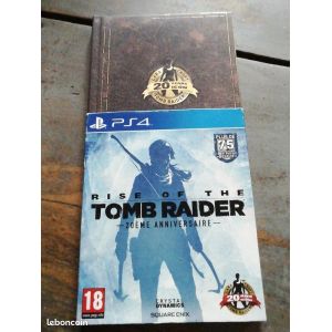 JEU RISE OF THE TOMB RAIDER PS4 ÉDITION 20 ème ANNIVERSAIRE PAL FR COMPLET - Occasion