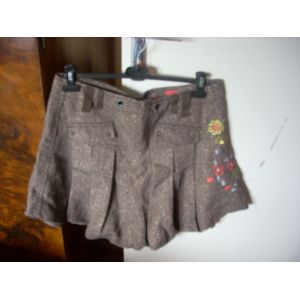 Jupe Doublée Desigual Taille 42,Laine 40%,Polyamide 30%,Polyester 24%,Lurex 6%. - Occasion